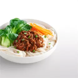 Plant-Based Minced meat with Rice Noodles